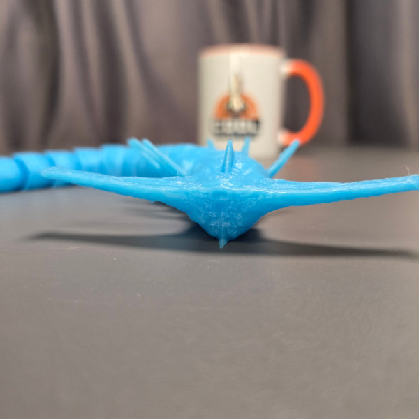 Articulated Segments of Ghost Leviathan Toy in Detail
