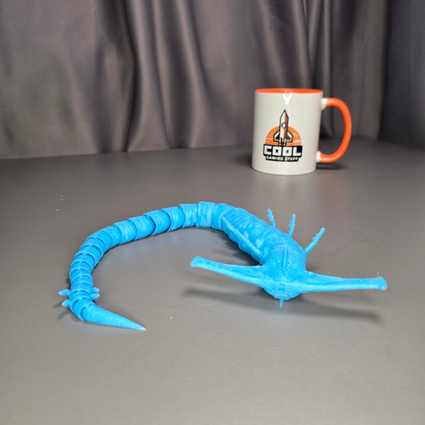Side Angle of Ghost Leviathan Figure – Glow-in-the-Dark 3D Print
