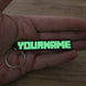 glow green minecraft keychain on metal ring