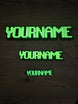Collection of Glow In the Dark Nameplates and Keyring 
