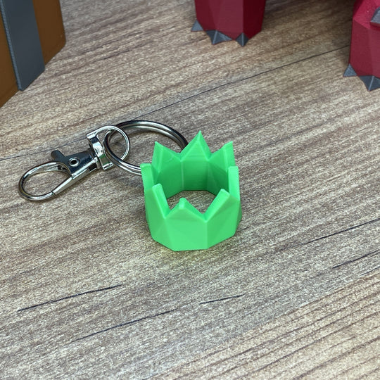 Green OSRS party hat keyring replica
