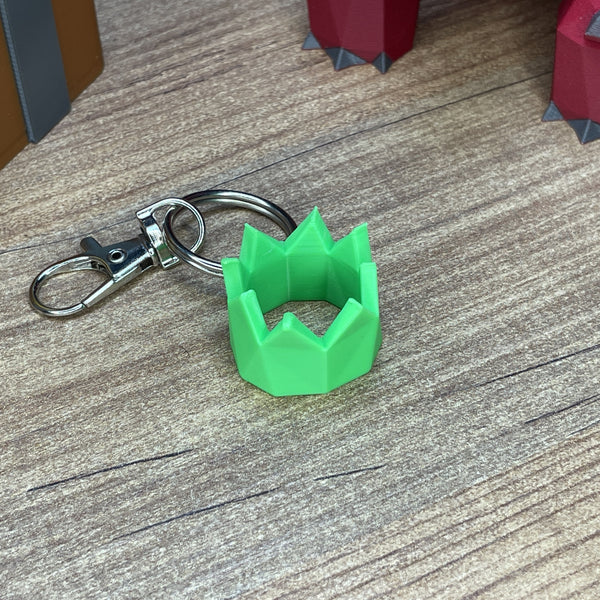 Green OSRS party hat keyring replica