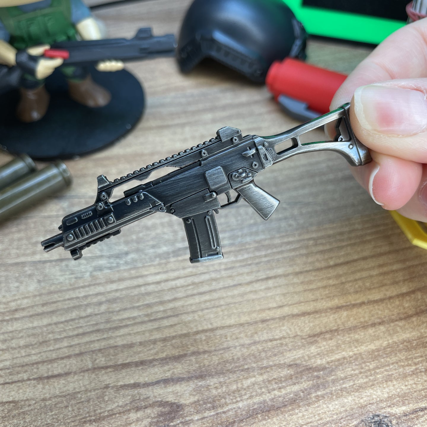 Durable metal HK G36 gamer keyring