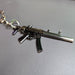 HK MP5 9x19 Silenced Submachine Gun Keychain Replica on Backpack
