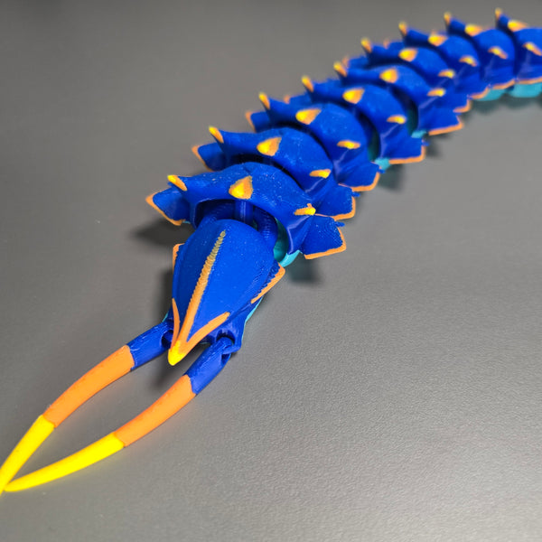 Medium Full Colour Ice Worm Leviathan – Subnautica Below Zero
