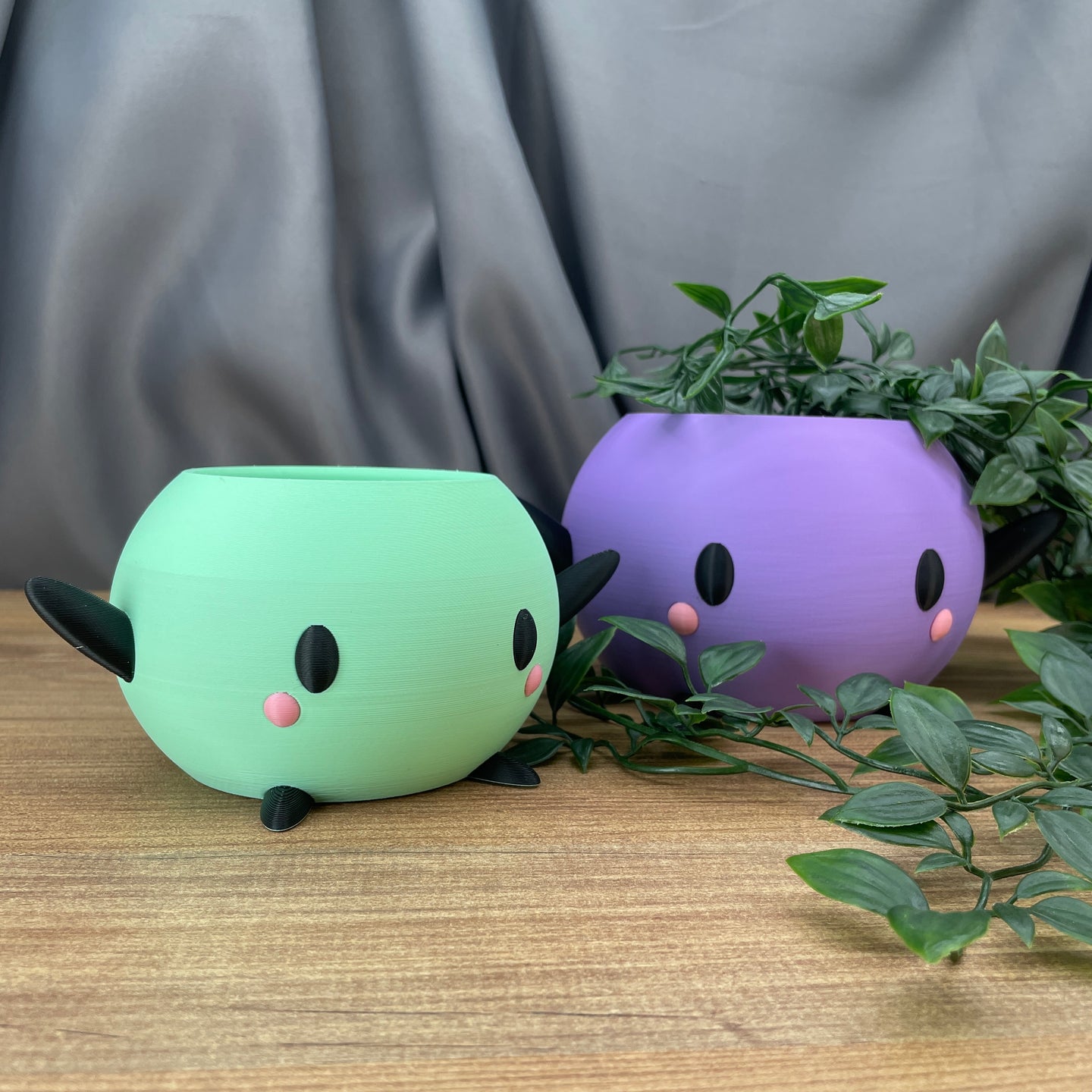cute junimo plant pot pastel