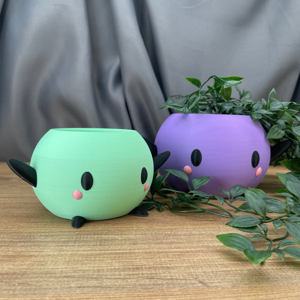 cute junimo plant pot pastel