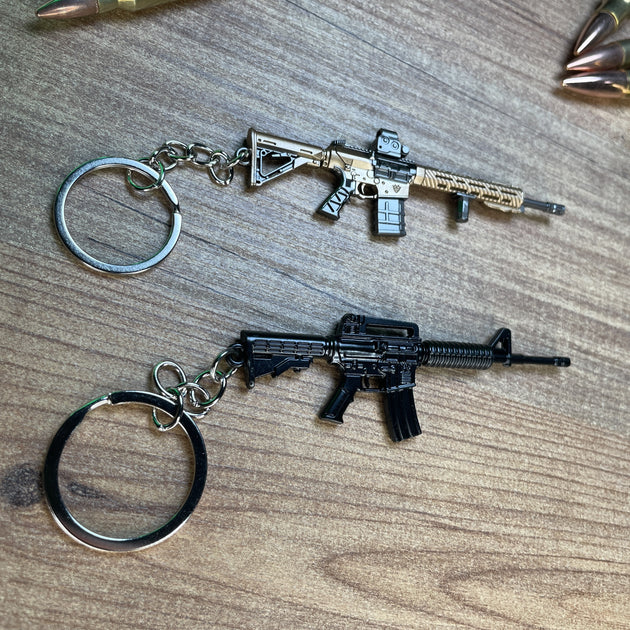 M4A1 base and modded gun keychains