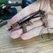 Miniature AKS-74U rifle gamer keyring