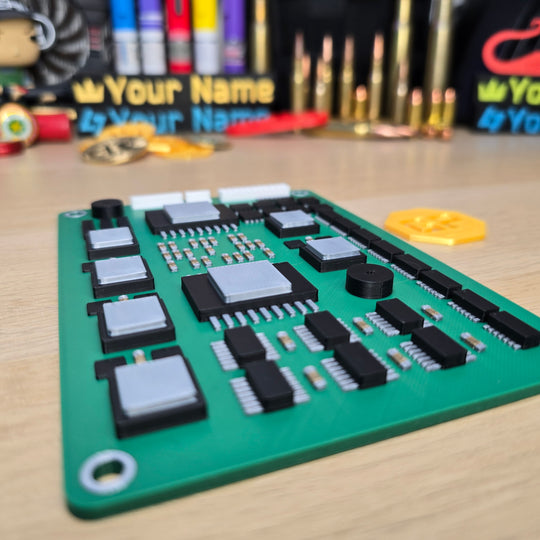 Side view of Military Circuit Board Replica – Tarkov-Inspired Prop
