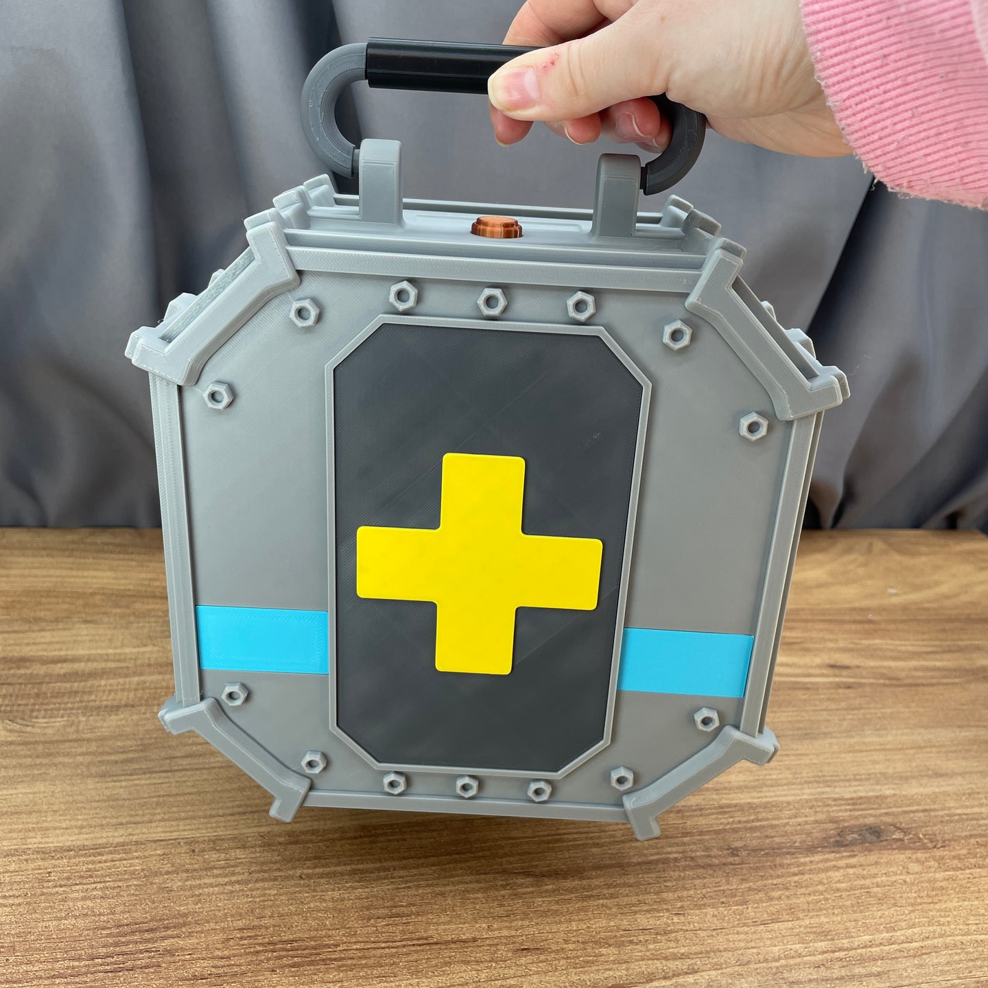 storage box with handle and latch