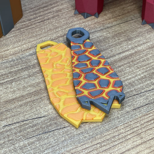 Fire Cape and Infernal Cape OSRS keyrings set