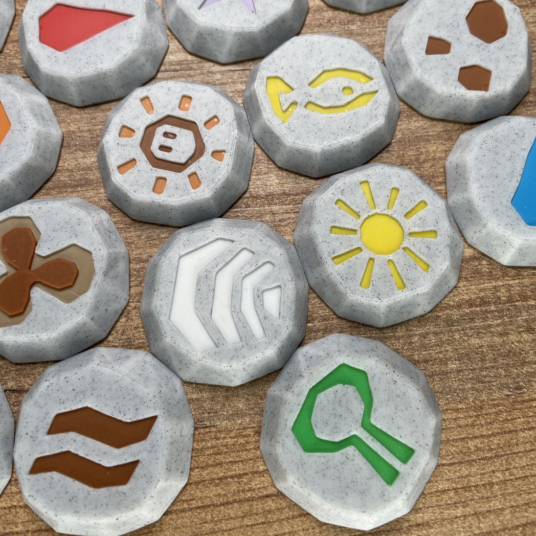 Gamer collectible RuneScape marble runes  