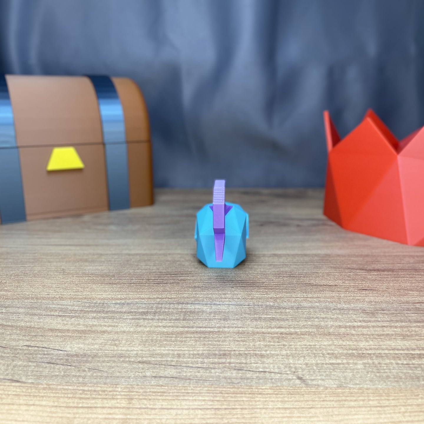 OSRS Full Helm collectible in 9cm size Back