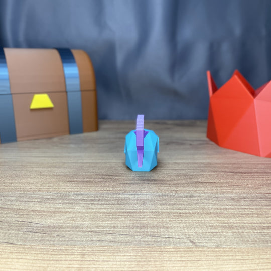 OSRS Full Helm collectible in 9cm size Back