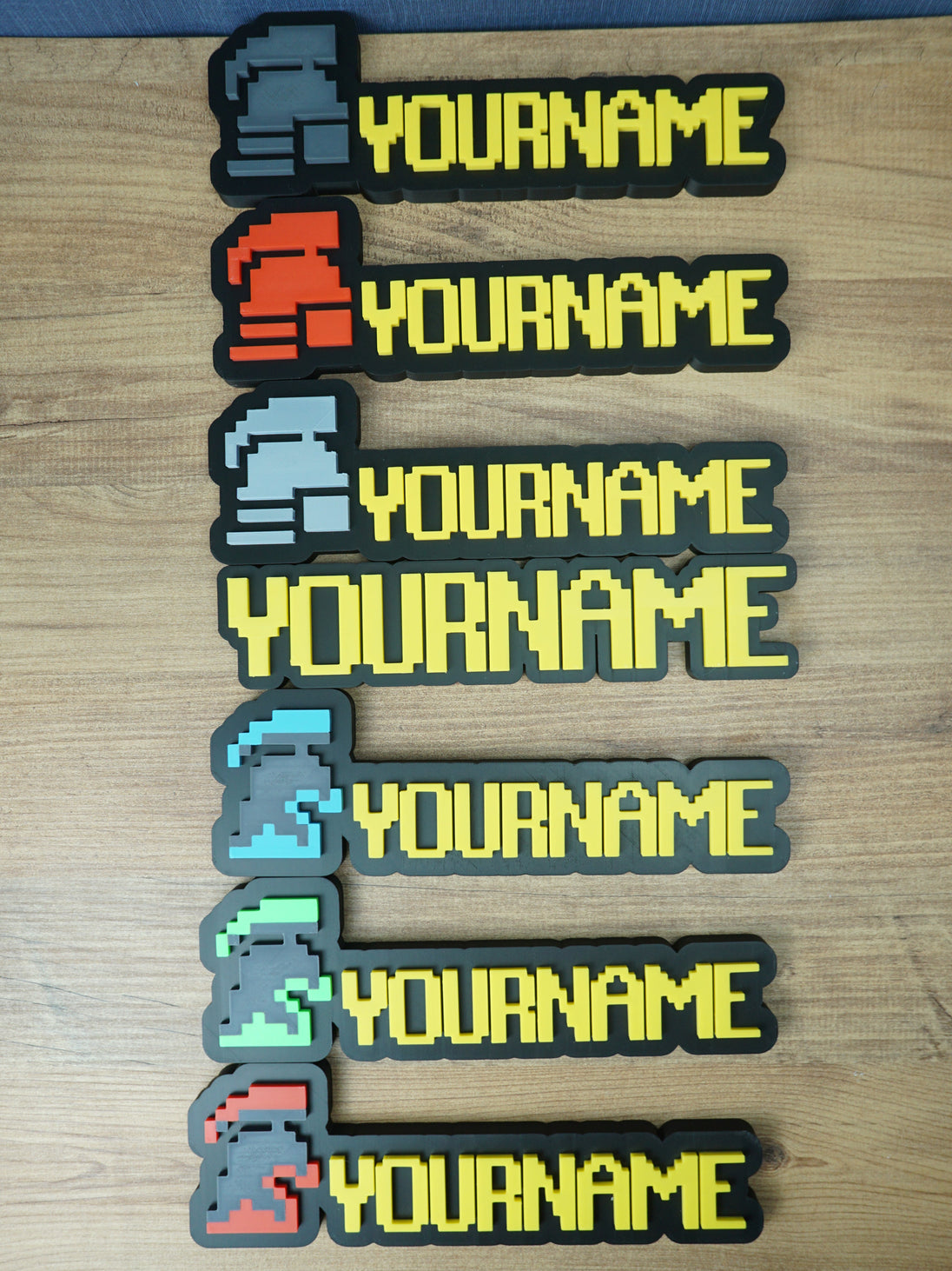 RuneScape Ironman nameplate red grey silver colour variants