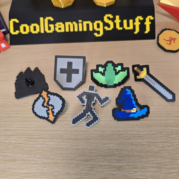 Old School RuneScape skill icon badges