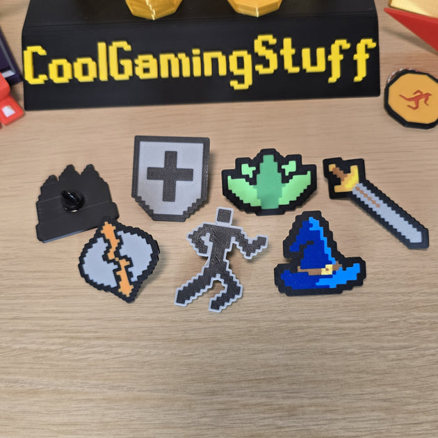 Old School RuneScape skill icon badges