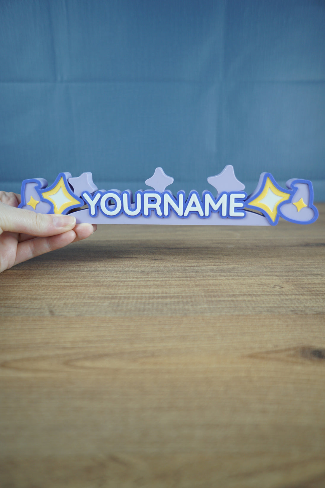 3D printed gaming nameplate Magical Manor style with personalized text