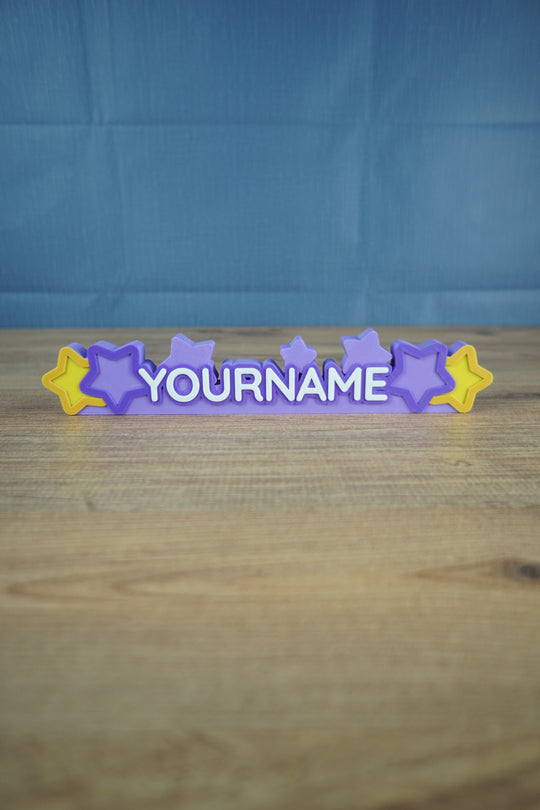 Decor Superstar custom 3D printed nameplate inspired by Palia