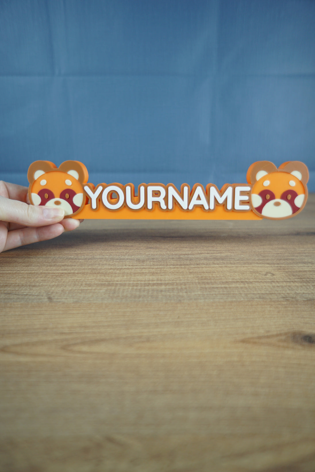 Custom Redland Rover nameplate 3D printed for cozy gamer setup and desk decor