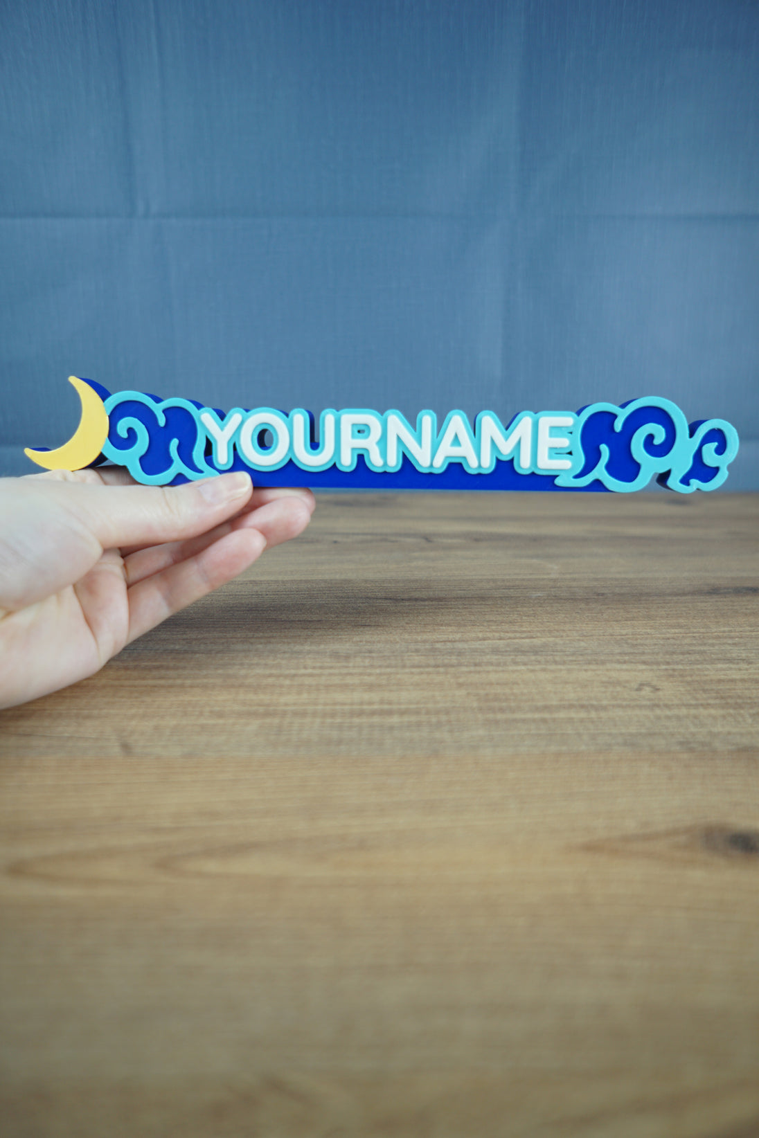 Palia inspired festival nameplate Maji Market style custom display