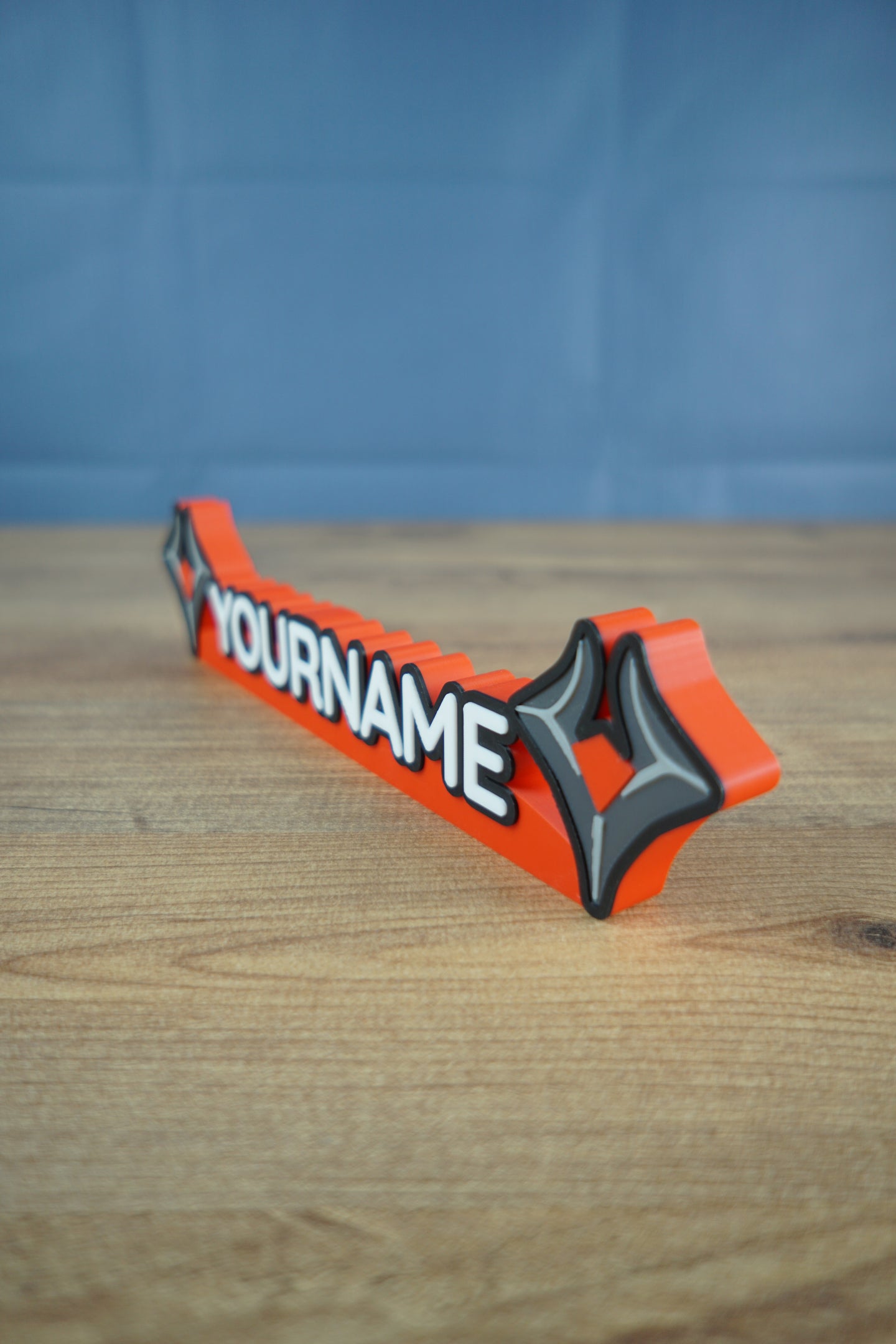 Palia inspired Fierce Fatale nameplate personalized gaming desk decor for cozy gamer setup