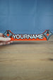 Custom Fierce Fatale nameplate 3D printed for gamer girl desk decor