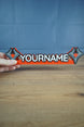 Custom Fierce Fatale nameplate 3D printed for gamer girl desk decor