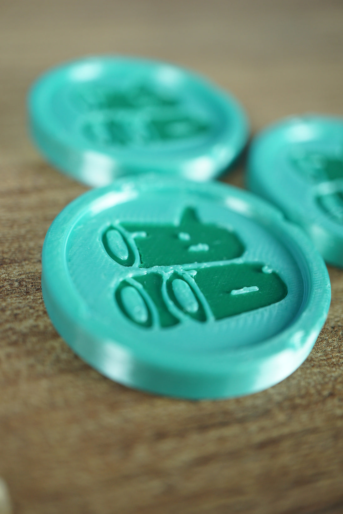 3D printed Palia foraging medal keychain with silk PLA finish gaming gift