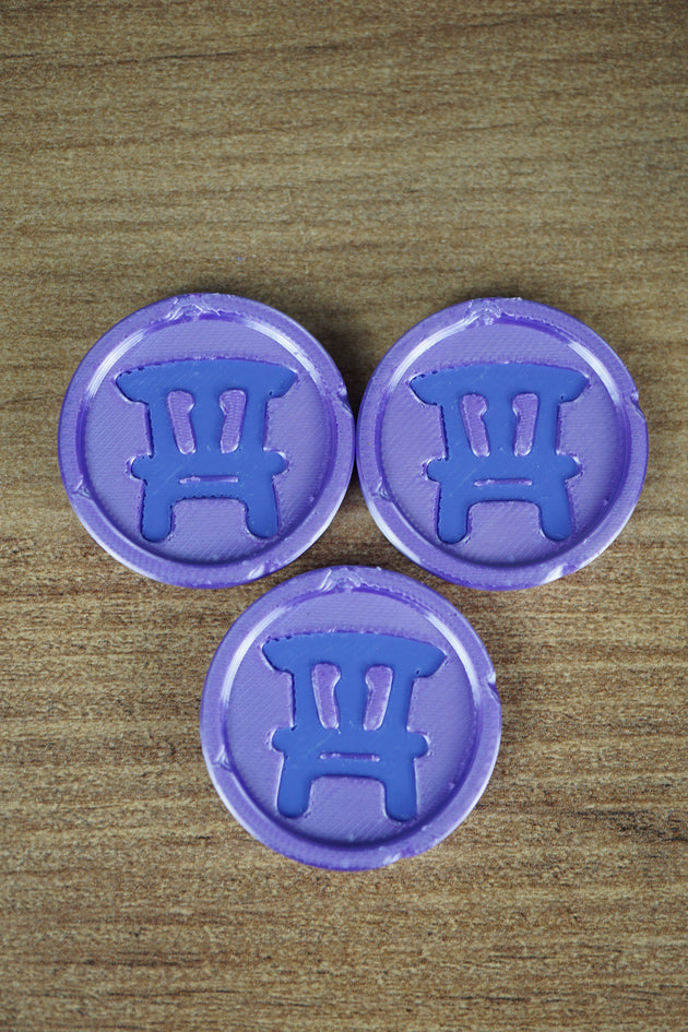 Palia Furniture Making Skill Medal keyring and coin 3D printed collectible gamer accessory