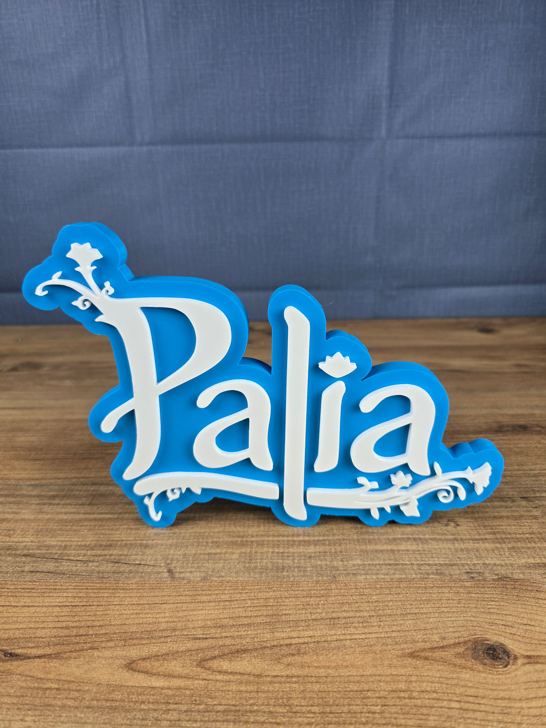 Palia gaming decor freestanding desk sign