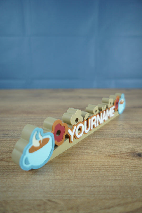 Palia inspired Housewarming Hero nameplate personalized gaming desk decor