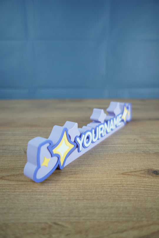 Palia Magical Manor nameplate 3D printed decorative display with stars