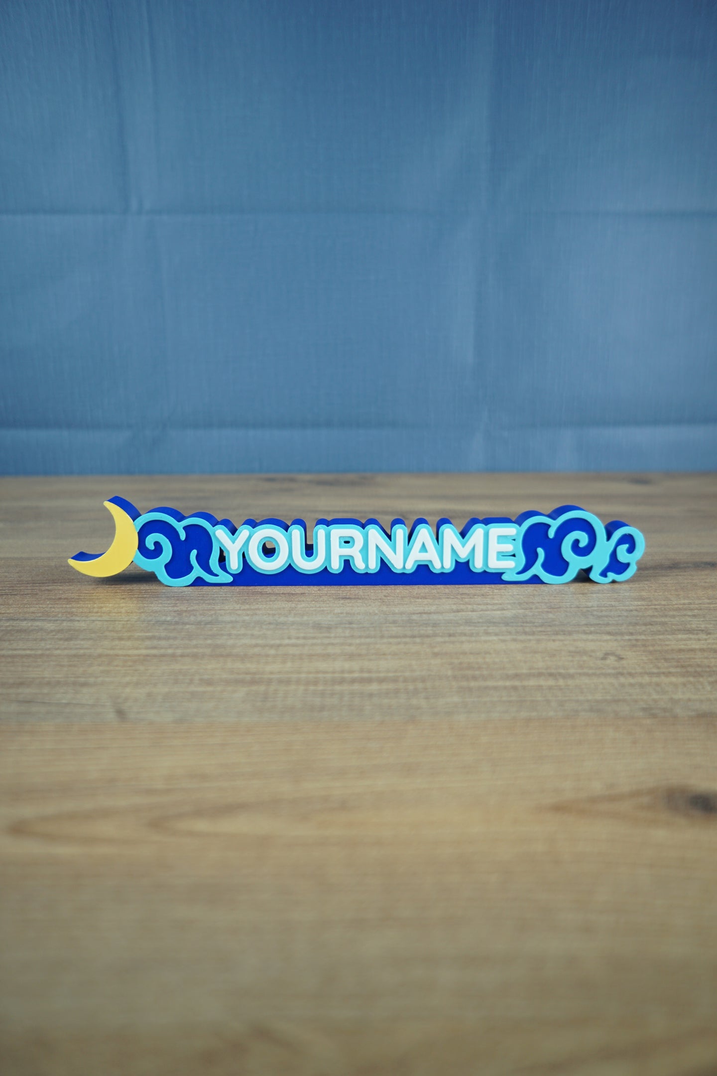 Maji Market custom 3D printed nameplate inspired by Palia festival theme