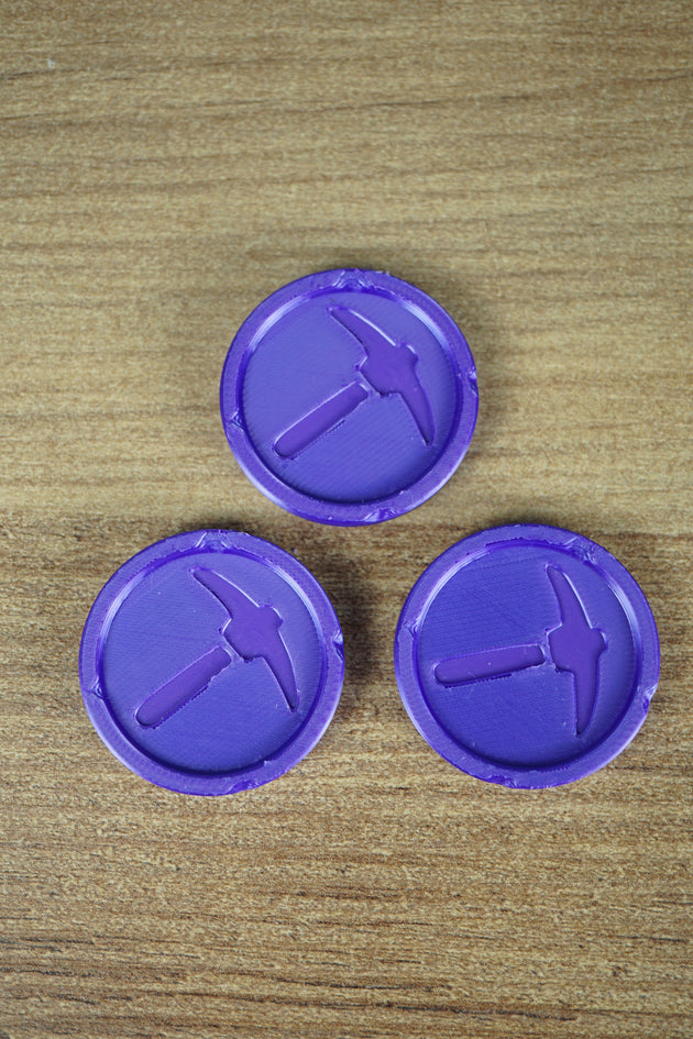 Palia Mining Skill Medal keyring and coin 3D printed collectible gamer accessory