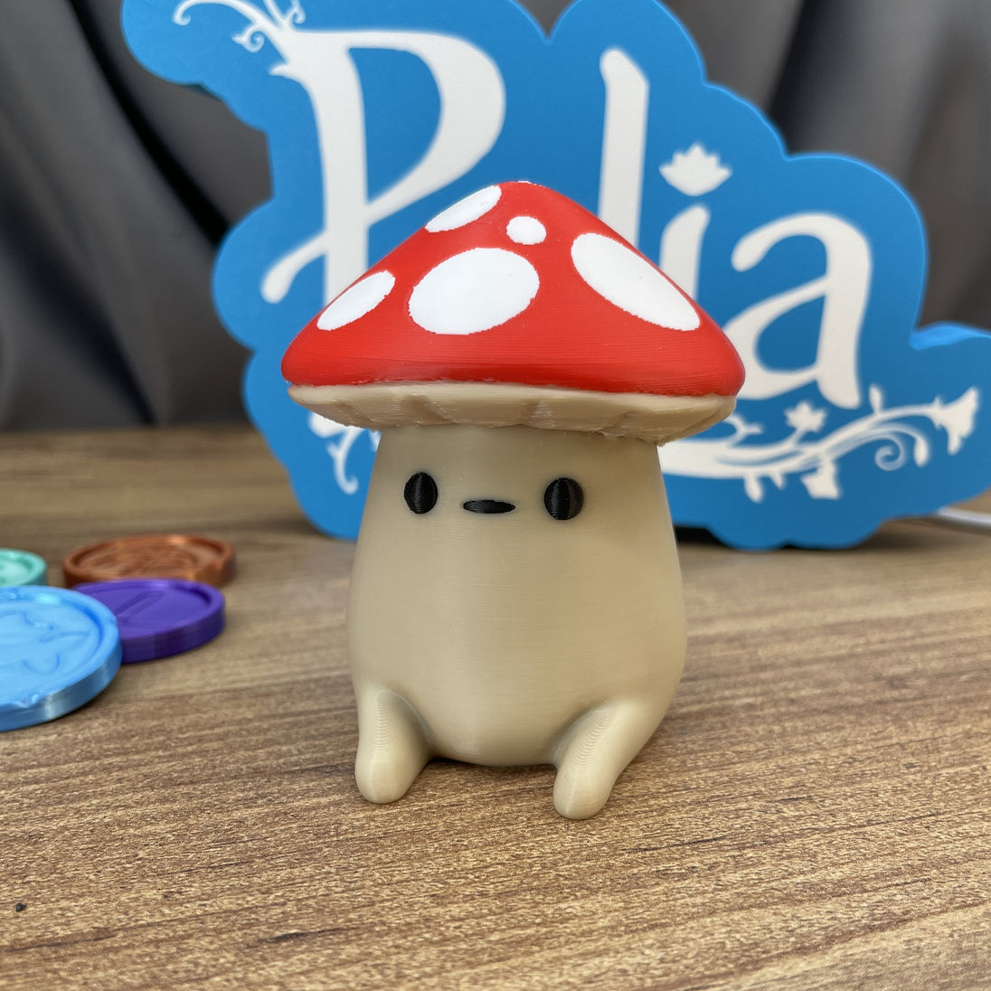 cozy game figurine mushroom character display
