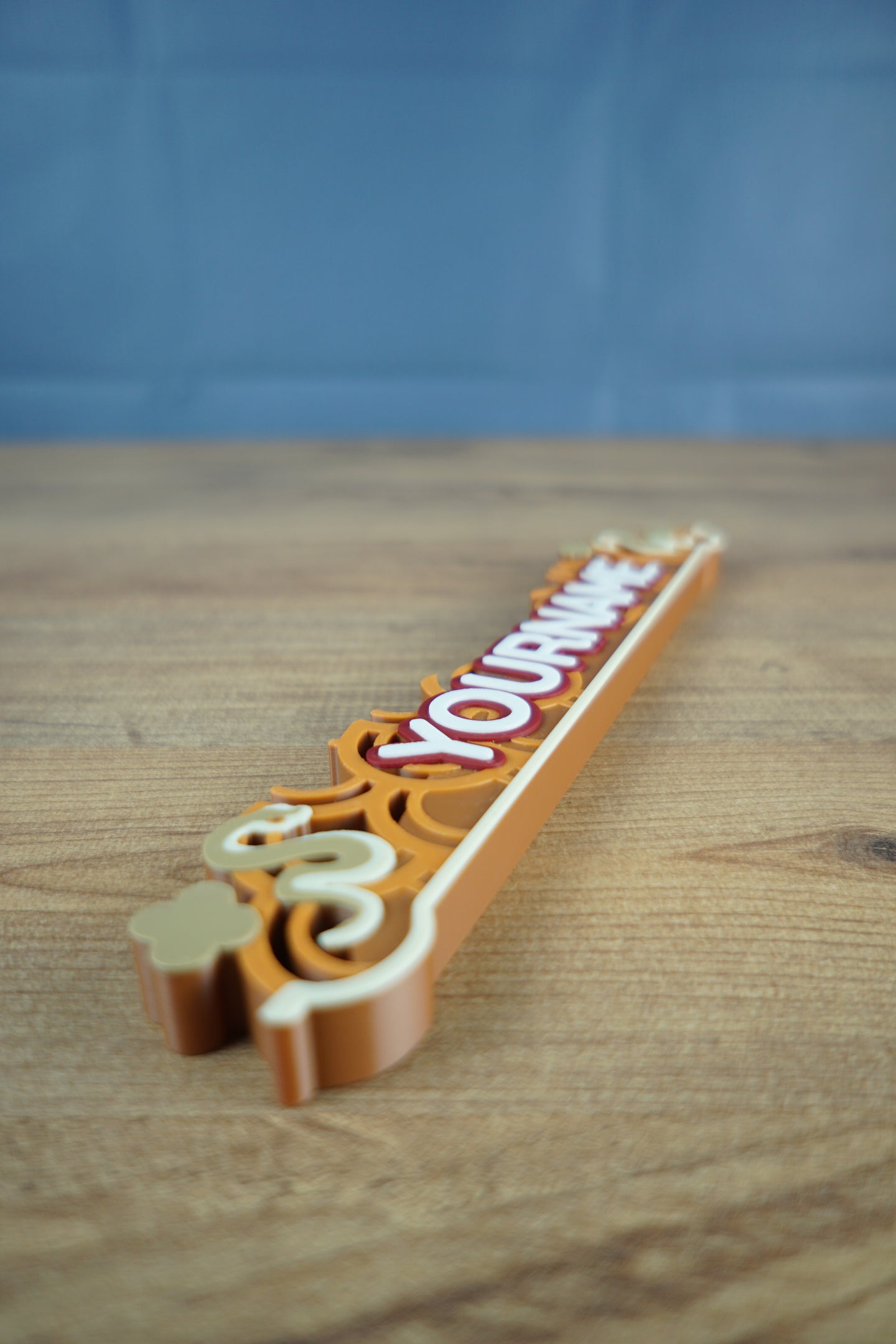 Custom 3D printed Palia Naga’s Blessing nameplate display piece