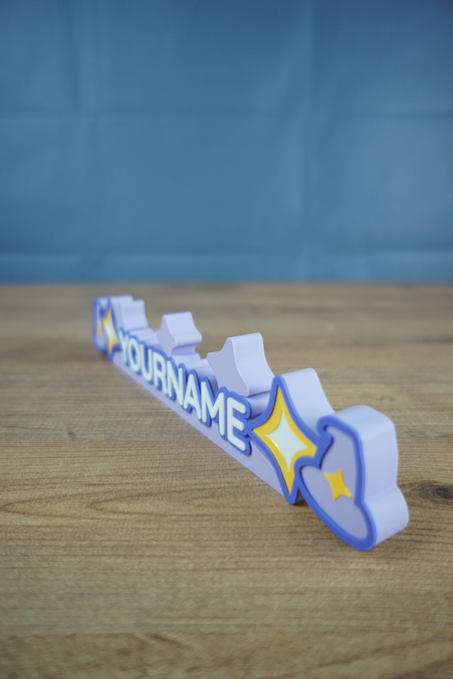 Custom Palia inspired nameplate Magical Manor design in pastel colors