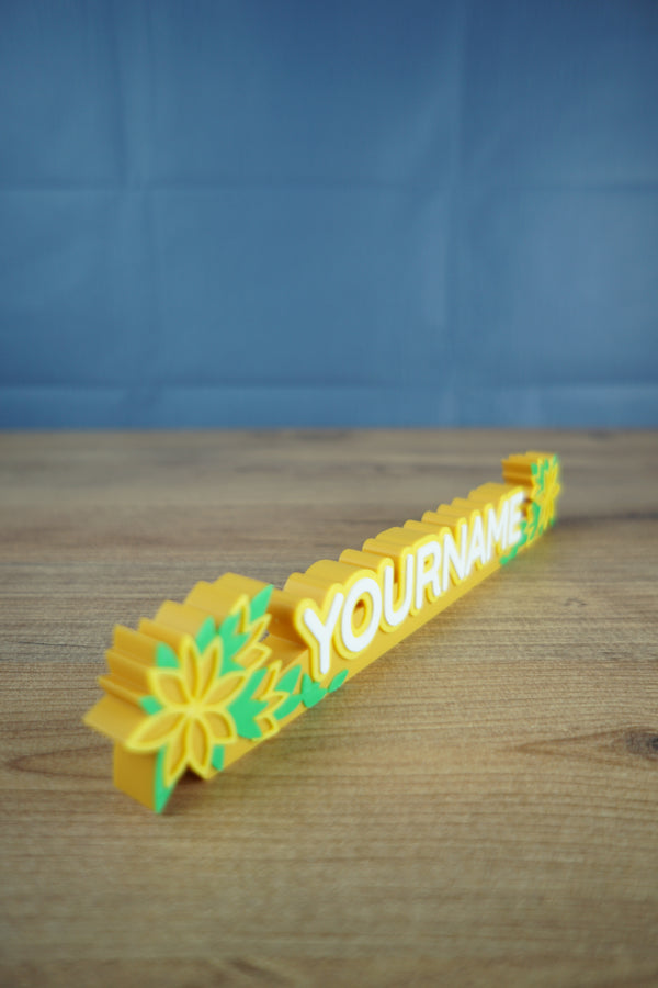 Palia inspired Sunny Blossoms nameplate 25cm