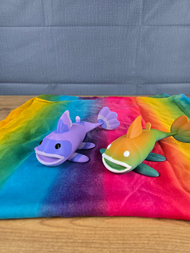 palia prismfish plush 3d printed rainbow fish toy