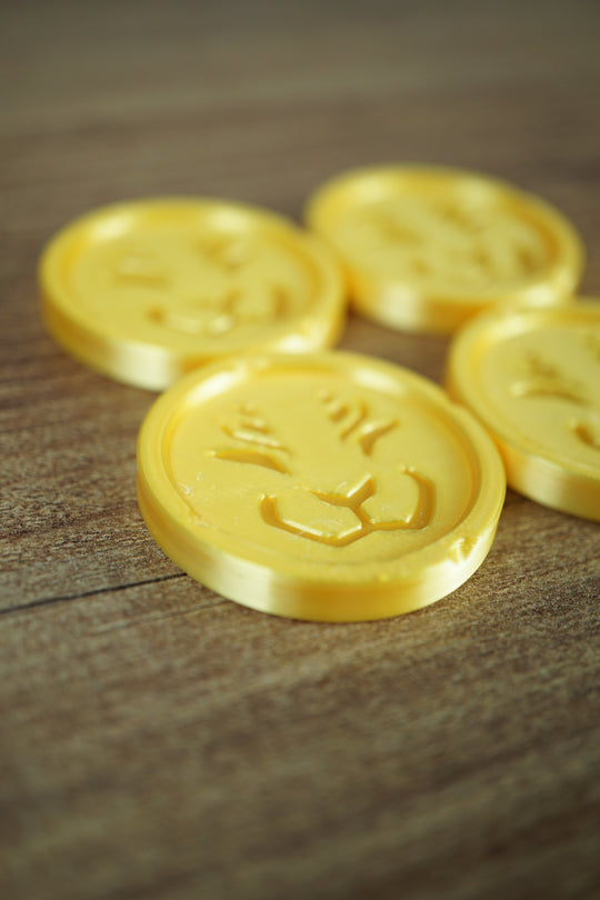 3D printed Palia prize wheel coin inspired by in game currency