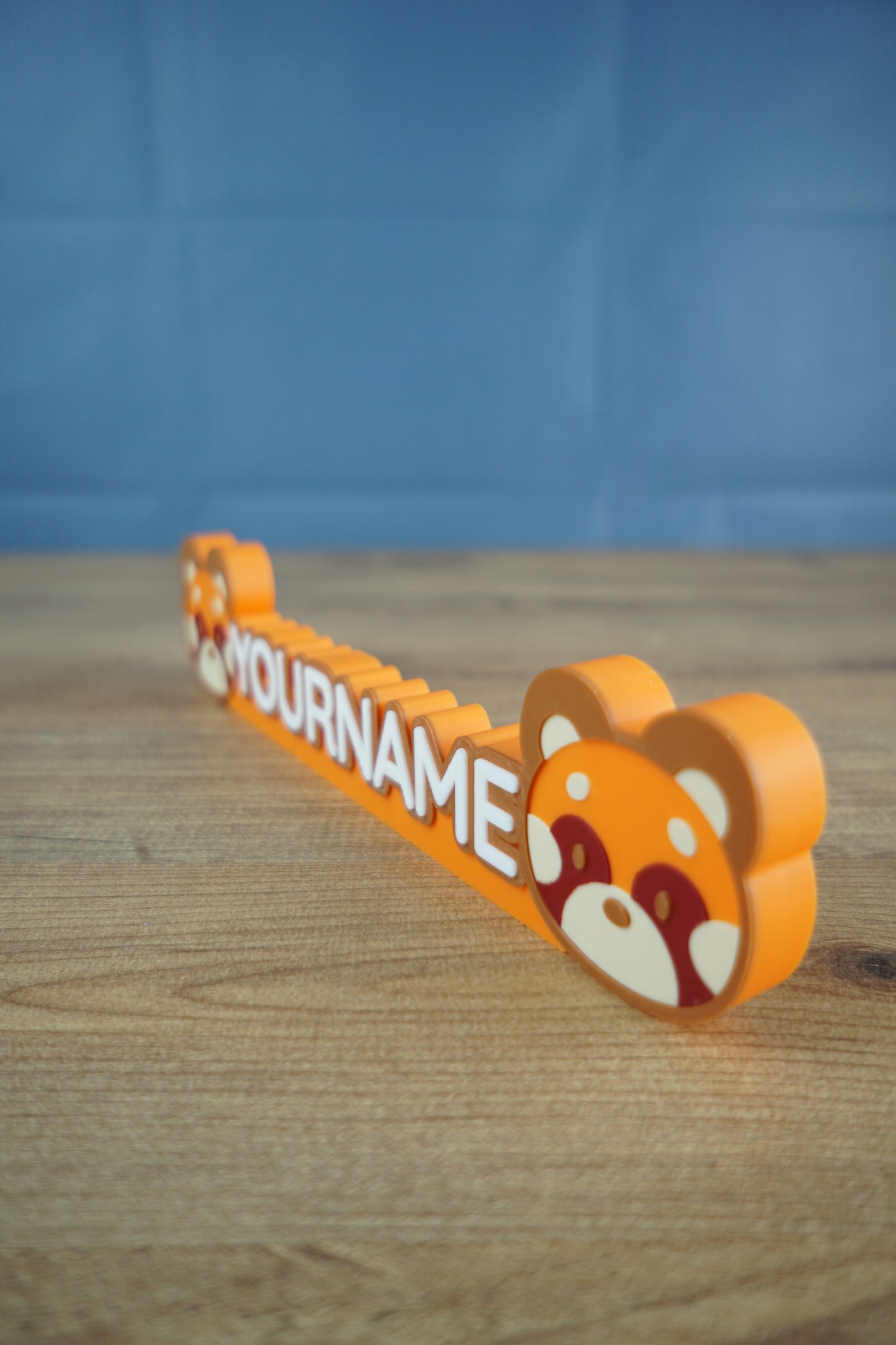 3D printed Redland Rover nameplate with custom name 