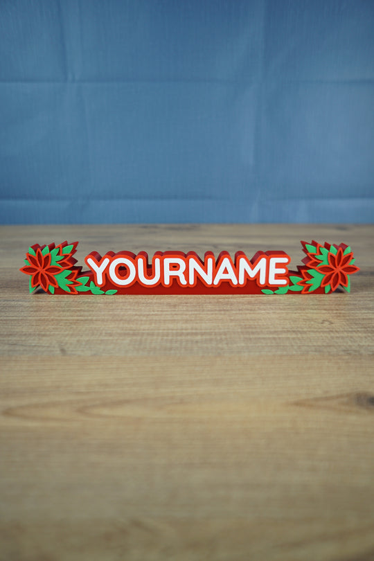 Palia Vivid Blossoms nameplate 3D printed custom sign