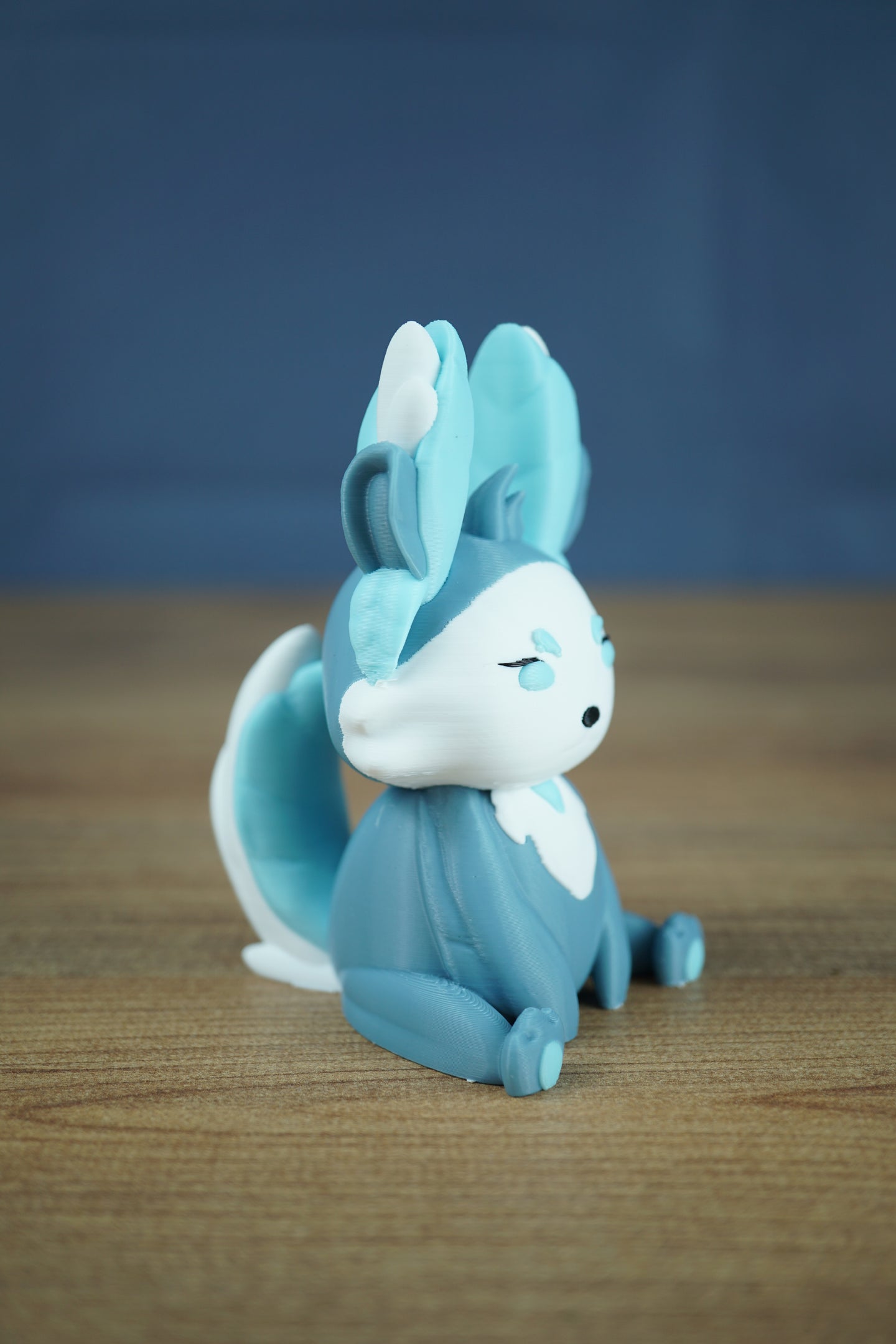 Snow themed Flutterfox plush Palia inspired decoration