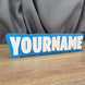 personalised fortnite name plate blue white custom gamer sign