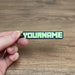 personalised minecraft name keyring glow in the dark