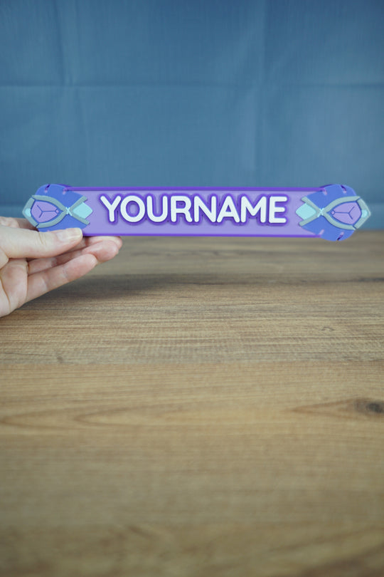 Personalized Palia Zendruu name sign 25cm gaming decor