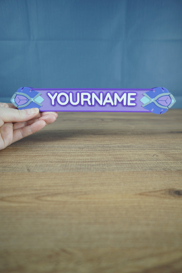 Personalized Palia Zendruu name sign 25cm gaming decor