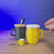 3D-printed Old School RuneScape beer or ale mug shown being held and displayed, available as a life-size desk accessory or keyring option for OSRS fans.